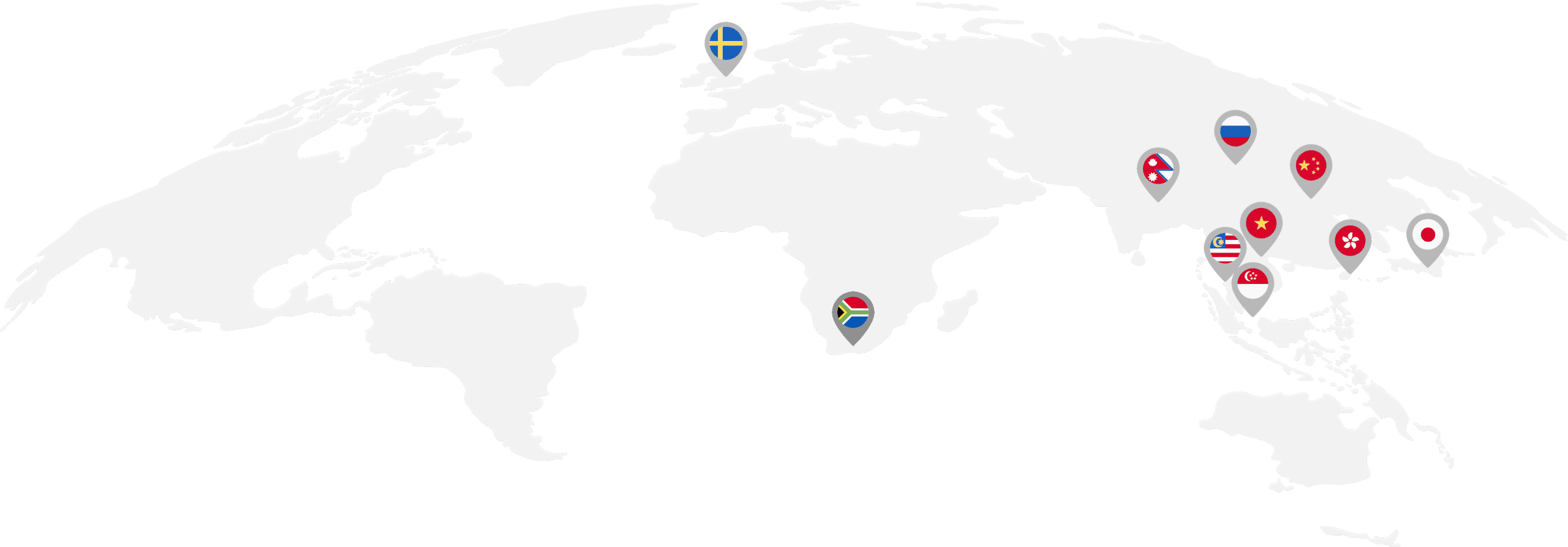 Dongfeng global presence map — network across 100+ countries