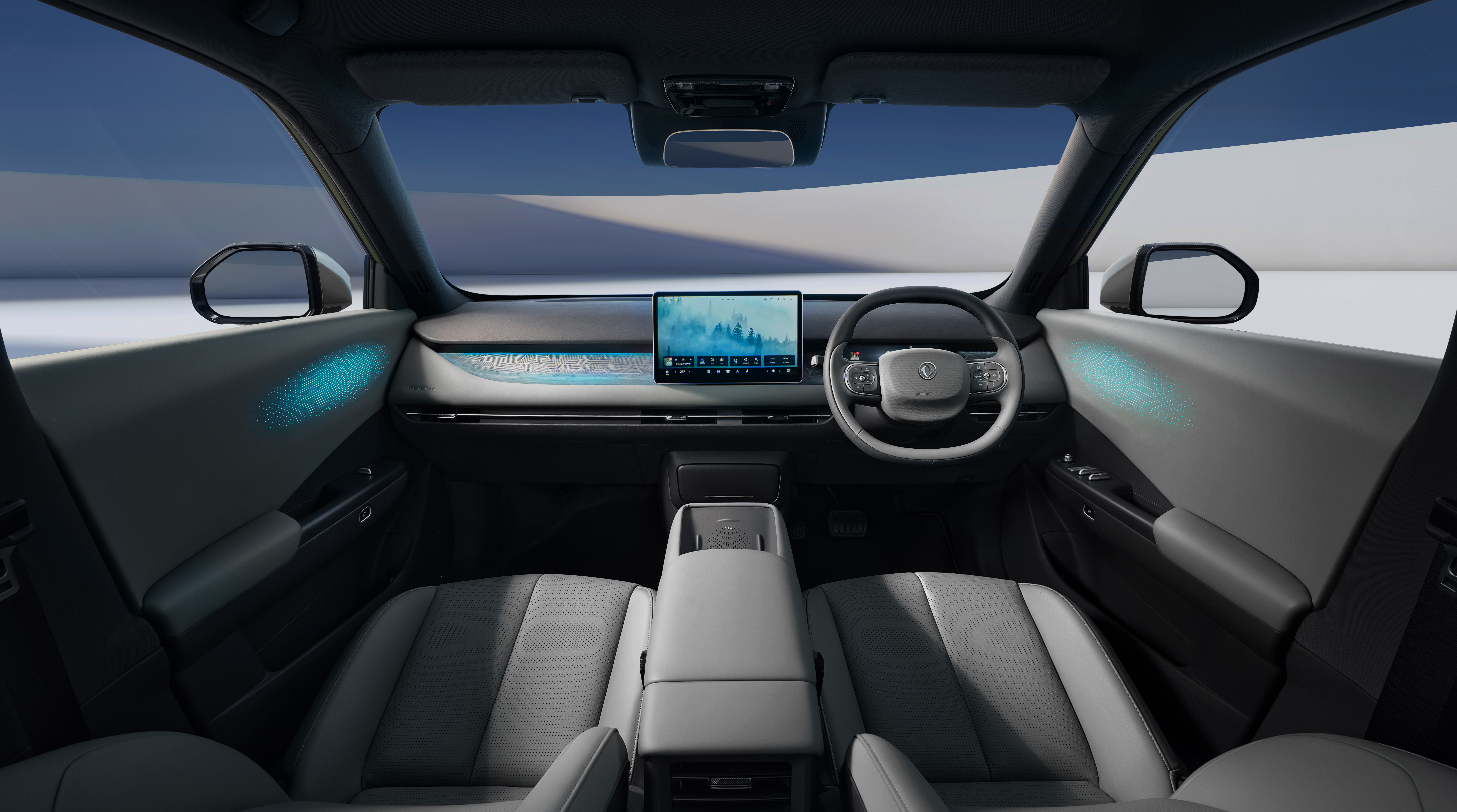 Cabin interior in grey